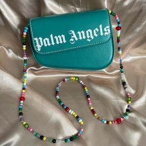 *SOLD* Palm Angels Crash Mini Beaded Flap Shoulder Bag